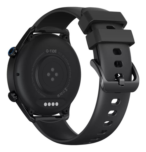Reloj inteligente G-tide R2 Pro 1.43 con pantalla de silicona, piel y correa metálica