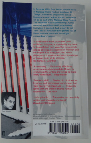Paul Auster - True Tales Of American Life (Usado)