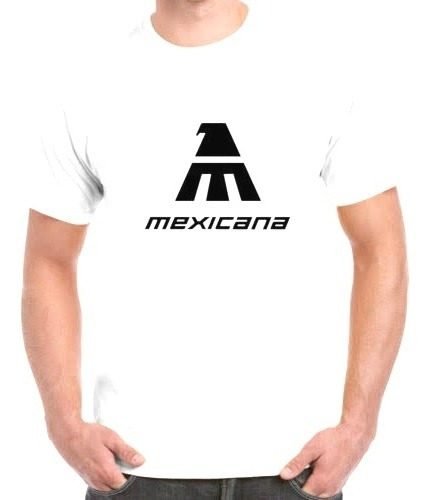 Camiseta Playera T Shirt Mexican De Aviación Aerolínea 