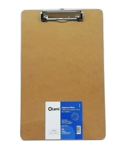 Porta Block Clipboard Oficio Olami Madera - Olami Mt920