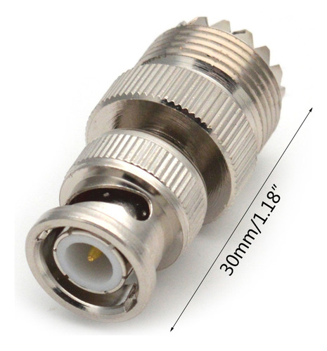 Adaptador Coaxial Bnc Macho A Uhf So239 Pl-259 Hembra Rf Bnc