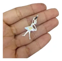 Comprar Dije Plata 925 Oro Bailarina Ballet Danza Clásica Baile