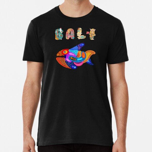 Remera Cultura De Diseño De Peces De Bali Algodon Premium