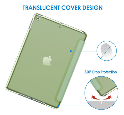 Funda Para iPad Jetech De 10.2 In, Generación 7/8/9, Verde