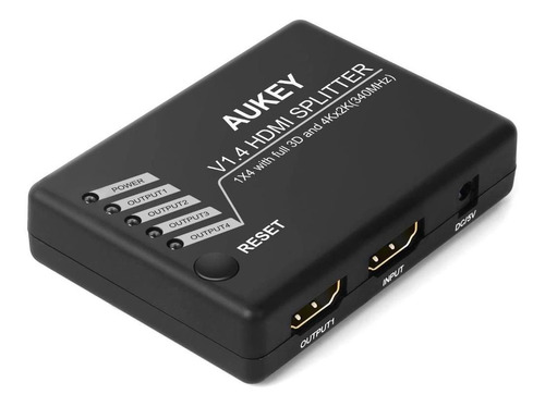 Splitter Hdmi X4 Salidas Aukey 2d, 3d Y 4k Alta Calidad