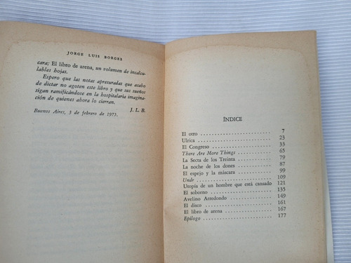 Imagen 7 de 9 de El Libro De Arena Jorge Luis Borges Emece Primera Edicion
