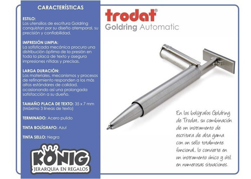 Imagen 5 de 5 de Boligrafo Sello Acero Inoxidable Pulido, Pluma Con Sellador