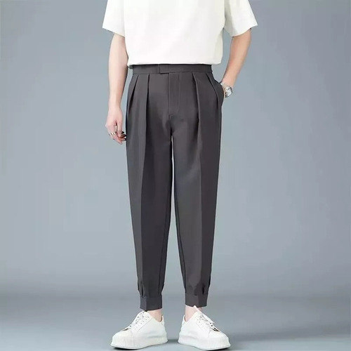 Pantalones Plisados Casuales De Estilo Japonés Para