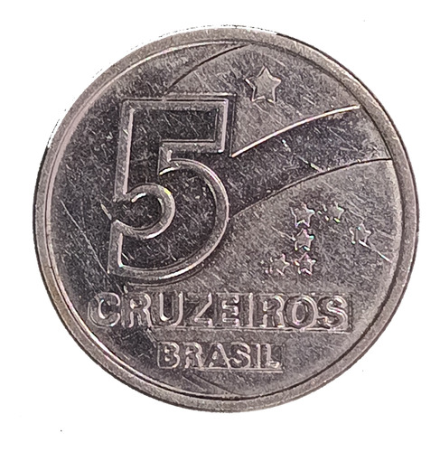 Brasil 5 Cruzeiros 1991 Exc Km 618.2 Cospel Delgado