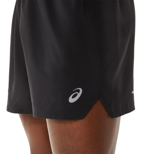 Short Asics Hombre Road 5in Negro Running