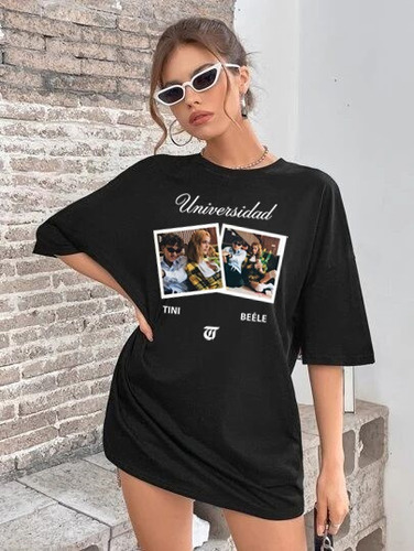 Remera Tini Oversize Universidad Beéle Martina Stoessel