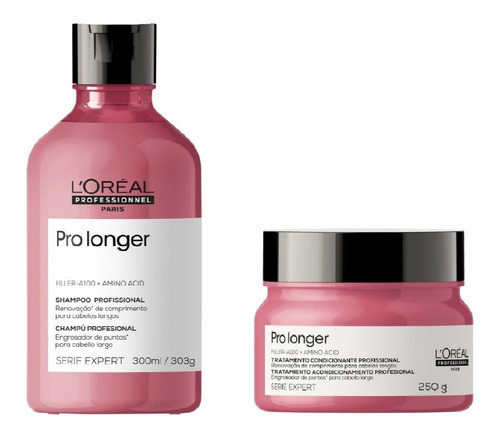 Kit Loreal Pro Longer Shampoo 300ml + Mascara 250ml