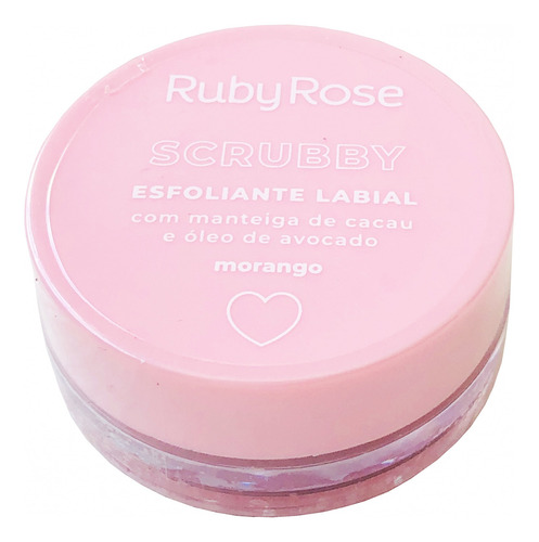 Exfoliante Labial Scrubby Ruby Rose Fresa Hidratante Hb-8525