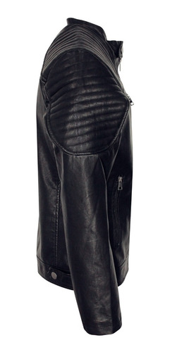 Imagen 3 de 8 de Chamarra Biker Vini Piel Roosevelt Súper Calidad Premium 04