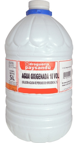 Agua Oxigenada 10 Vol. - 5 L