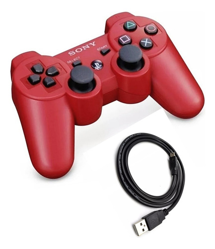 Control Ps3 + Cable De Carga 