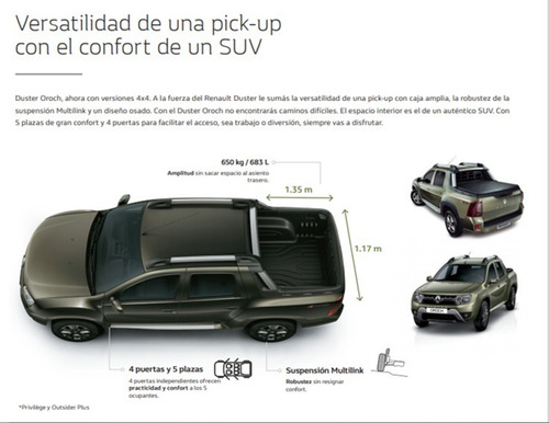 Renault Duster Oroch 2.0 Outsider Plus Abril Md