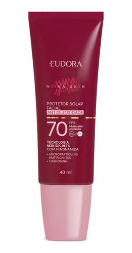 Protetor Solar Facial Antioleosidade Fps 70 Niina Skin 40ml