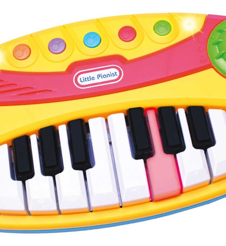 Imagen 3 de 7 de Organo Piano Teclado Con Luces Y Sonidos El Duende Azul