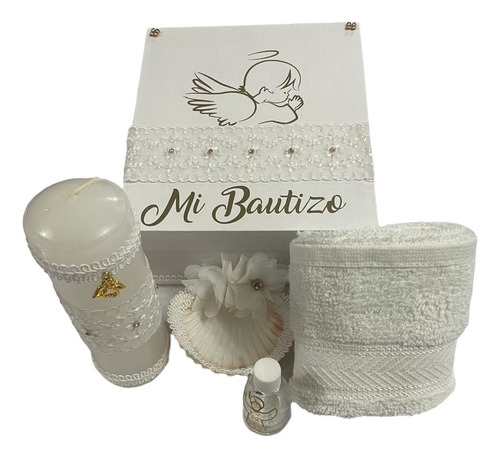 Kit Bautizo Blanco Unisex