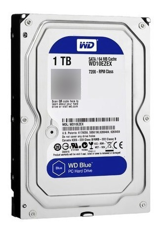 Disco Duro Western Digital 1tb Blue 7200 Rpm Pc 3.5 Pc/dvr