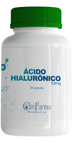 Ácido Hialurônico 100mg - Suplemento Pele Revigorada - 30cap