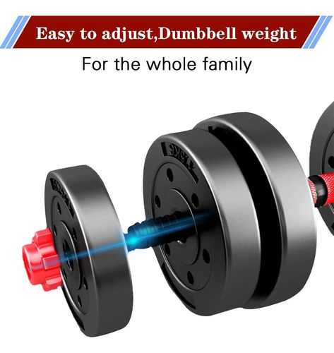 Juego De Mancuernas Ajustables 9-36 Kg, 2 En 1 Para Gimnasio