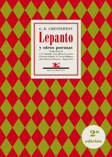 Lepanto Y Otros Poemas, De Chesterton, Gilbert Keith. Editorial Renacimiento, Tapa Blanda En Español