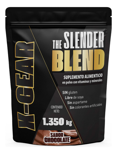 Proteina Xgear Slender Blend 1350gr | Sabor Chocolate