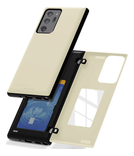 Funda Cartera Para Galaxy Note 20 Ultra 6.9 (2020) Blanco Do