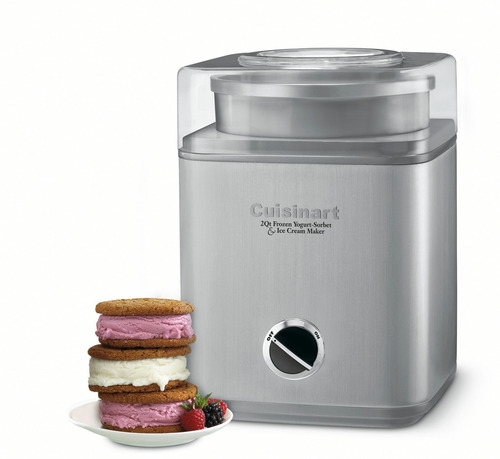 Maquina De Helado Automática 2l Acero Cuisinart Ice-30bc