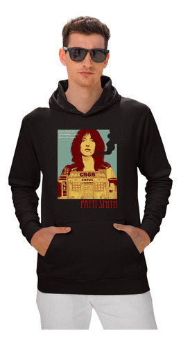 Sudadera Punk Patti Smith Con Estampado Hard Rock