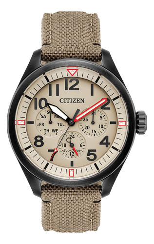 Citizen Eco-drive Garrison - Reloj Para Hombre, Acero Inoxi.