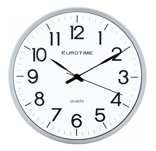 Reloj De Pared Eurotime 29/1118.01 Inoxidable/ Blanco