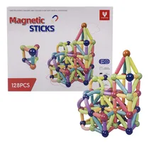 Comprar Juego De Construcción Bloques Magneticos 128 Pcs. Imantadas