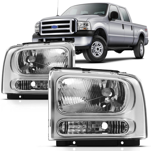 Par Farol F250 F350 F4000 07 A 10 11 Serve 98 A 2006 Cromado