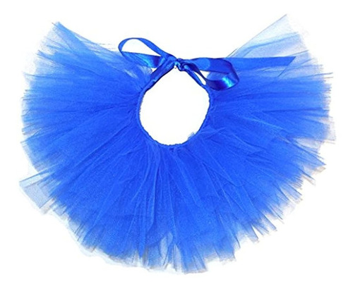 Pawpatu Tutu De Malla Azul Real Hecho A Mano Para Perros