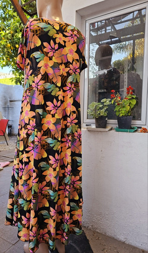 Pack X 5 Vestidos Midi Manga Corta Seda Fría