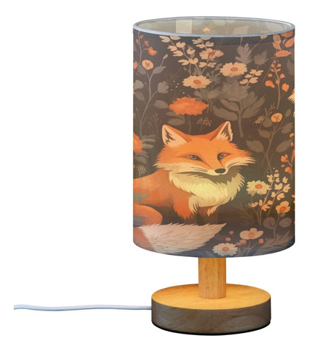 Lámpara De Mesa Led Minimalista Con Tela De Lino