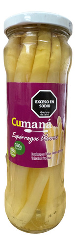 Esparragos Blancos X330gr Cumaná Cumaná entero conserva en frasco de vidrio