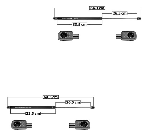 Par Amortiguadores De 5a Puerta Mercedes-benz Ml320 98-04