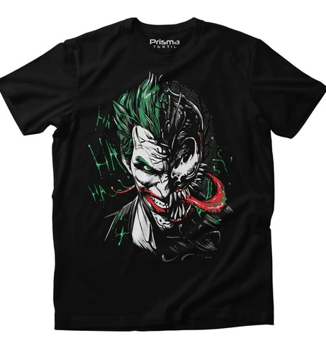 Imagen 1 de 1 de Polo Venom Joker El Guasón Ha Ha Ha - Polo De Algodón