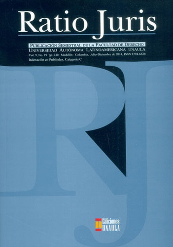 Revista Ratio Juris Vol 9 No19