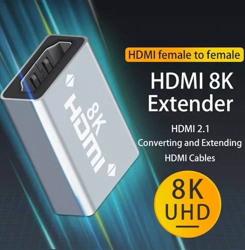 PcCom Essential Adaptador HDMI Macho a Hembra Acodado a 8K V2.1