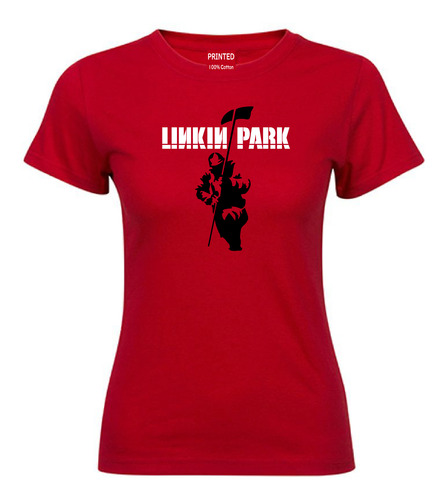 Polera Mujer Estampado Linkin Park Banda