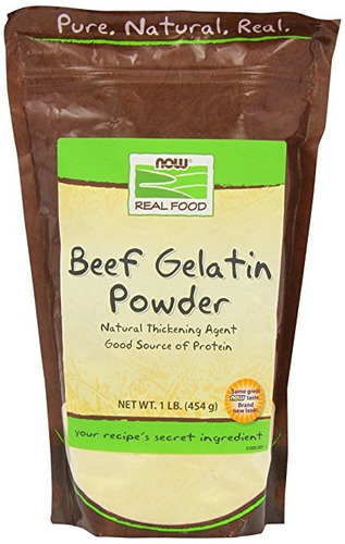 Ahora Alimentos Beef Gelatina Natural En Polvo 1 Libra