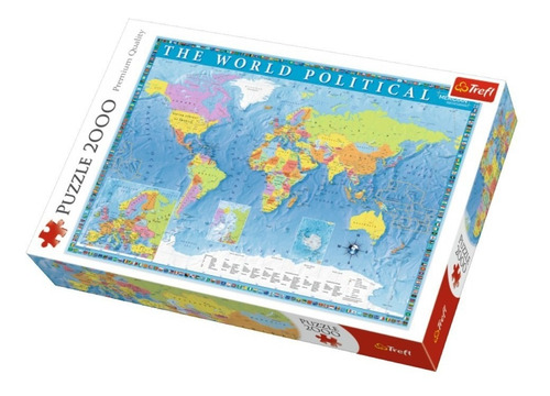 Rompecabezas Trefl Political Map of the World 27099 de 2000 piezas