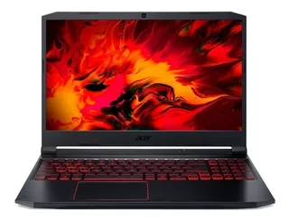 Laptop gamer Acer Aspire Nitro 5 AN515-44 preta e vermelha 15.6", AMD Ryzen 7 4800H 8GB de RAM 512GB SSD, NVIDIA GeForce GTX 1650 144 Hz 1920x1080px Windows 11 Home