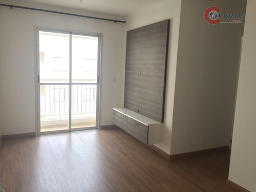 Apartamento Com 3 Dormitórios À Venda, 62 M² Por R$ 380.000,00 - Parque Cecap - Guarulhos/sp - Ap3339