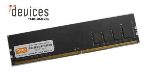 Memória Desktop Dato 8gb Pc2666 Ddr4- Original (Usado)